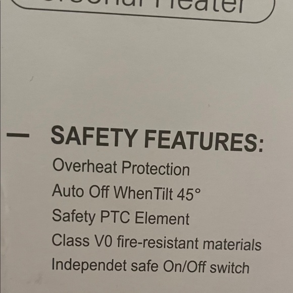 GaiaTop K-116 1000W/110V Personal Heater Tabletop Retro Look ~ White. - Picture 3 of 6